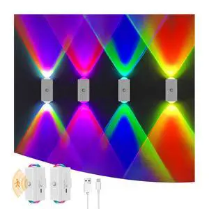 Motion Sensor Rechargeable Night Light Color Changing, 8 Colors Sunset Projector Lamp, Magnetic Stick-on Wireless Sunset Lamp for Room Decor,USB-C Dimming & No Drill InstallationRGB,2 Pack Motion Sensor Rechargeable Night Light Color Changing, 8 Colors Sunset Projector Lamp, Magnetic Stick-on Wireless Sunset Lamp for Room Decor,USB-C Dimming & No Drill InstallationRGB,2 Pack
