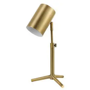 52097 Pratt 18" Desk Lamp, Matte Brass Finish, Adjustable Height, in-Line Rocker On/Off Switch 52097 Pratt 18" Desk Lamp, Matte Brass Finish, Adjustable Height, in-Line Rocker On/Off Switch