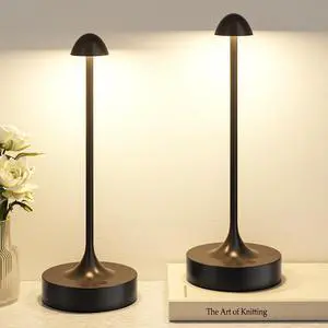 Rechargeable Cordless Table Lamp, Battery Operated Lamps, 3-Color Stepless Dimming, Portable Wireless Desk Lamp, LED Lighting for Dining Room, Restaurant, Office, Bar, Home(Black 2 Pack) Rechargeable Cordless Table Lamp, Battery Operated Lamps, 3-Color Stepless Dimming, Portable Wireless Desk Lamp, LED Lighting for Dining Room, Restaurant, Office, Bar, Home(Black 2 Pack)