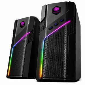 W-206RE RGB Gaming Speakers for PC, Bluetooth & USB Computer Speakers for Desktop PC, Touch Control Stereo Speakers for Monitor & Laptop with 21 LED Light Modes W-206RE RGB Gaming Speakers for PC, Bluetooth & USB Computer Speakers for Desktop PC, Touch Control Stereo Speakers for Monitor & Laptop with 21 LED Light Modes