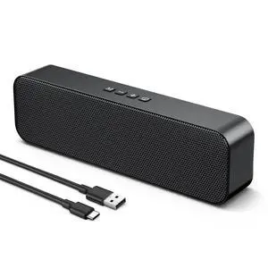Computer Speakers for Desktop PC,USB Powered & Plug and Play,with Bluetooth 5.3/3.5mm AUX,Small Laptop Soundbar with Stereo Fits Under Monitor for Office Work,Gaming,Music Computer Speakers for Desktop PC,USB Powered & Plug and Play,with Bluetooth 5.3/3.5mm AUX,Small Laptop Soundbar with Stereo Fits Under Monitor for Office Work,Gaming,Music