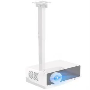 Projector Ceiling Mount with Tray, Adjustable Height Universal Bracket with Concealed Cable Management, No Hole Installation, Holds up to 22 lbs Ideal for Home Theater & Office (White) Projector Ceiling Mount with Tray, Adjustable Height Universal Bracket with Concealed Cable Management, No Hole Installation, Holds up to 22 lbs Ideal for Home Theater & Office (White)