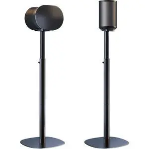 Speaker Stands for Sonos Era 100 SL, Era 100 & Era 300 - Height Adjustable Floor Stands 29.1''39'', Dual-Mount Base Design, Concealed Cable Management, 11 lbs Max Load, Pack of 2, Black Speaker Stands for Sonos Era 100 SL, Era 100 & Era 300 - Height Adjustable Floor Stands 29.1''39'', Dual-Mount Base Design, Concealed Cable Management, 11 lbs Max Load, Pack of 2, Black