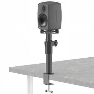 Height Adjustable Desktop Speaker Stands for Genelec G2/8020D/8320A Stand with Cable Management - Clamp-On Desktop Studio Monitor Stands for Genelec Studio Monitor Stand Up to 30Lbs to Elevate Sound Height Adjustable Desktop Speaker Stands for Genelec G2/8020D/8320A Stand with Cable Management - Clamp-On Desktop Studio Monitor Stands for Genelec Studio Monitor Stand Up to 30Lbs to Elevate Sound