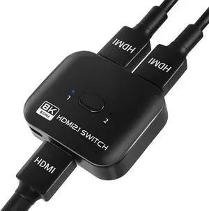 8K Bi-Directional HDMI Switch 2 in 1 Out, 4K@120Hz 8K@60Hz HDMI Splitter Switch, Supports HDR, 3D, Dolby for PS4/5, HD TV 8K Bi-Directional HDMI Switch 2 in 1 Out, 4K@120Hz 8K@60Hz HDMI Splitter Switch, Supports HDR, 3D, Dolby for PS4/5, HD TV