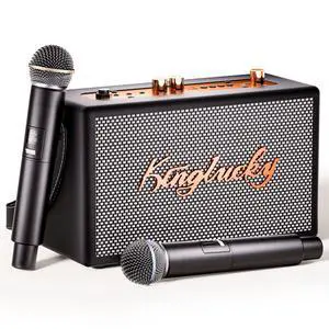 Karaoke Machine for Adults Kids Portable Retro Bluetooth Speaker with 2 Wireless Microphones for Family Fun/Birthday Party/Outdoor/Teaching Supports BT/AUX/USB/TF/TWS Gift for Loved Ones Karaoke Machine for Adults Kids Portable Retro Bluetooth Speaker with 2 Wireless Microphones for Family Fun/Birthday Party/Outdoor/Teaching Supports BT/AUX/USB/TF/TWS Gift for Loved Ones