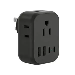 Type G Adapter for Travel, US to UK Plug Adapter with 4 Outlets 5 USB Ports (3 USB-C), Power Outlet Adaptor for USA to Ireland England London British Scotland Hong Kong Kenya Type G Adapter for Travel, US to UK Plug Adapter with 4 Outlets 5 USB Ports (3 USB-C), Power Outlet Adaptor for USA to Ireland England London British Scotland Hong Kong Kenya