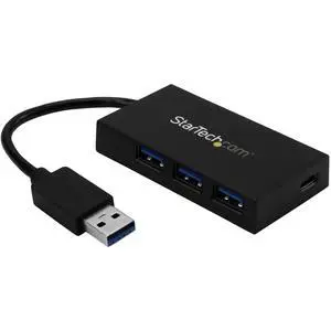 4 Port USB 3.0 Hub - USB Type-A Hub with 1x USB-C & 3x USB-A (SuperSpeed) - USB Bus or Self-Powered - Portable USB 3.0 (5Gbps) BC 1.2 Charging Hub w/ Power Adapter , TAA (HB30A3A1CSFS) 4 Port USB 3.0 Hub - USB Type-A Hub with 1x USB-C & 3x USB-A (SuperSpeed) - USB Bus or Self-Powered - Portable USB 3.0 (5Gbps) BC 1.2 Charging Hub w/ Power Adapter , TAA (HB30A3A1CSFS)