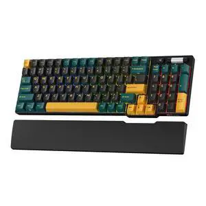 RK96 RGB Limited Ed, 90% 96 Keys Wireless 3-Mode BT5.0/2.4G/USB-C Hot Swappable Mechanical Keyboard w/Wrist Rest, Volume Control, Software, Massive Battery, RK Viridian Switch RK96 RGB Limited Ed, 90% 96 Keys Wireless 3-Mode BT5.0/2.4G/USB-C Hot Swappable Mechanical Keyboard w/Wrist Rest, Volume Control, Software, Massive Battery, RK Viridian Switch