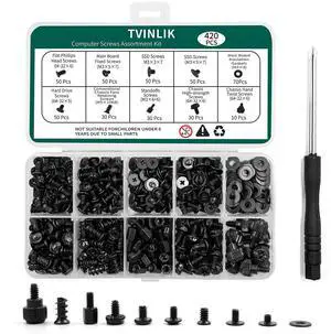 420PCS Computer Screw Kit, Motherboard Standoffs Assorted Screws for PC Case, HDD, SSD, Laptop, Fan, CD-ROM - for DIY PC Build Repair 420PCS Computer Screw Kit, Motherboard Standoffs Assorted Screws for PC Case, HDD, SSD, Laptop, Fan, CD-ROM - for DIY PC Build Repair