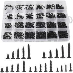 1100pcs Round Pan Head Tapping Screws Laptop Notebook Computer Screws Kit,M1.2,M1.4,M1.5,M1.7,M2 countersunk Phillips mini Screw Set for Electronic Repair (1100PCS) 1100pcs Round Pan Head Tapping Screws Laptop Notebook Computer Screws Kit,M1.2,M1.4,M1.5,M1.7,M2 countersunk Phillips mini Screw Set for Electronic Repair (1100PCS)
