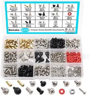 502PCS Computer Screws Assortment Kit, Motherboard Standoffs Screws PC Screws for PC Fan, PC Case, HDD Hard Drive, Laptop, SSD, CD-ROM, for DIY Installation & Repair of Computer Parts 502PCS Computer Screws Assortment Kit, Motherboard Standoffs Screws PC Screws for PC Fan, PC Case, HDD Hard Drive, Laptop, SSD, CD-ROM, for DIY Installation & Repair of Computer Parts