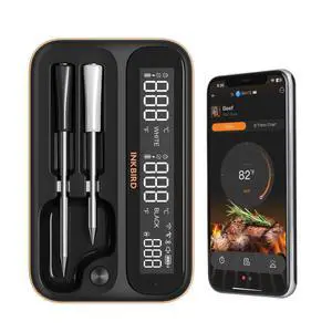 5GHz & 2.4GHz WiFi Wireless Meat Thermometer, INKBIRD WiFi Smart Thermometer with 2 Size-Coded Probes and Unlimited Range,Bluetooth 5.4 Thermometer with 360° Readable LCD-Enhanced Booster 5GHz & 2.4GHz WiFi Wireless Meat Thermometer, INKBIRD WiFi Smart Thermometer with 2 Size-Coded Probes and Unlimited Range,Bluetooth 5.4 Thermometer with 360° Readable LCD-Enhanced Booster