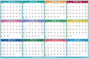 Yearly Wall Calendar 2026-2027 - Large Yearly Calendar, Jul 2026 - Jun 2027, 38.2" x 25.2" (Open), 2026-2027 Calendar, Large Wall Calendar, Full Year Paper Calendar with Notes, Thicker Paper Multi Yearly Wall Calendar 2026-2027 - Large Yearly Calendar, Jul 2026 - Jun 2027, 38.2" x 25.2" (Open), 2026-2027 Calendar, Large Wall Calendar, Full Year Paper Calendar with Notes, Thicker Paper Multi