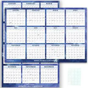 36 X 24 2026 Yearly Wall Calendar, Large Folded Annual Yearly Planner Laminated Horizontal and Vertical Dual-Use, Effortlessly Plan and Schedule JanuaryDecember 2026 (24" x 36" - Folded) 36 X 24 2026 Yearly Wall Calendar, Large Folded Annual Yearly Planner Laminated Horizontal and Vertical Dual-Use, Effortlessly Plan and Schedule JanuaryDecember 2026 (24" x 36" - Folded)