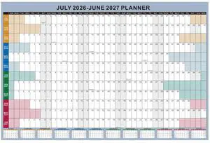 24x36 Inch Academic Wall Calendar 2026-2027, School Year Wall Planner July-june, Boho12-Month Thick Paper Calendar with Large Blocks for School, Office, Teachers & Home 24x36 Inch Academic Wall Calendar 2026-2027, School Year Wall Planner July-june, Boho12-Month Thick Paper Calendar with Large Blocks for School, Office, Teachers & Home