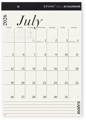 Wall Calendar 2026-2027, Large Monthly Wall Calendar 12x17 inch From July 2026 to December 2027, Big Grid Hanging Calendar with Note for Organizing Wall Calendar 2026-2027, Large Monthly Wall Calendar 12x17 inch From July 2026 to December 2027, Big Grid Hanging Calendar with Note for Organizing