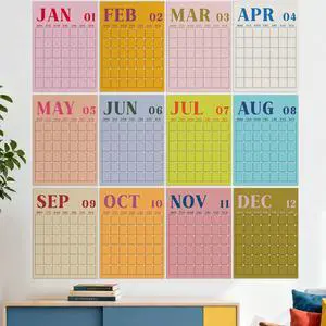 2026 Reusable Classroom Calendar Large Undated Dry Erase Wall Calendar 16 x 12 Inches Big Monthly Blank Planner Yearly Planning for School Organizing Office Home (Fresh Macaron) 2026 Reusable Classroom Calendar Large Undated Dry Erase Wall Calendar 16 x 12 Inches Big Monthly Blank Planner Yearly Planning for School Organizing Office Home (Fresh Macaron)