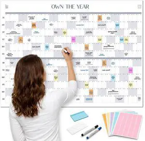 2026-2027 Academic Giant Dry Erase Calendar | 4ft x 3ft Full Year Planner 2026-2027 Academic Giant Dry Erase Calendar | 4ft x 3ft Full Year Planner