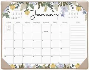 Desk Calendar 2026 with Desktop Mat, Floral Desk Pad Calendar 15 x 12 Inch 18 Months Runs From January 2026 to June 2027, Desk Blotter Calendar for Home School and Office (Floral) Desk Calendar 2026 with Desktop Mat, Floral Desk Pad Calendar 15 x 12 Inch 18 Months Runs From January 2026 to June 2027, Desk Blotter Calendar for Home School and Office (Floral)