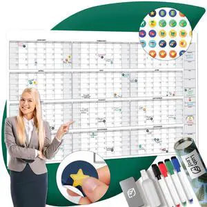 Big Calendar 2026 | 58"x38" | Giant Dry Erase Yearly Planner for Home Office | Full Year Wall Calendar | Large Annual Wall Planner Big Calendar 2026 | 58"x38" | Giant Dry Erase Yearly Planner for Home Office | Full Year Wall Calendar | Large Annual Wall Planner