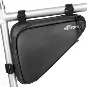 Bike Frame Bag, 2L Waterproof Bicycle Triangle Bag, Storage Pouch for Cycling Accessories, Front Tube Pack for Mountain Road Commute Bikes Bike Frame Bag, 2L Waterproof Bicycle Triangle Bag, Storage Pouch for Cycling Accessories, Front Tube Pack for Mountain Road Commute Bikes