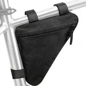 Bike Frame Bag, Premium Bike Pouch for Mountain Road Bike, Lightweight Triangle Bicycle Frame Bag (Small Black) Bike Frame Bag, Premium Bike Pouch for Mountain Road Bike, Lightweight Triangle Bicycle Frame Bag (Small Black)