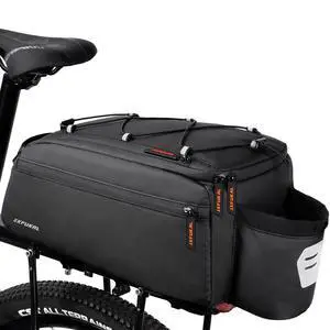 Bike Bags for Bicycle Rear rack, 13L Supportive Bike Rack Bag Built-in Rigid side & Base Panel, Waterproof Reflective Ebike Trunk Pannier Saddle Seat Bag Carrier for Commuter Travel Outdoor Bike Bags for Bicycle Rear rack, 13L Supportive Bike Rack Bag Built-in Rigid side & Base Panel, Waterproof Reflective Ebike Trunk Pannier Saddle Seat Bag Carrier for Commuter Travel Outdoor