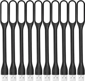 10-Pack USB LED Reading Light Flexible Gooseneck Lamp for Power Bank, Laptop Notebook, Portable Mini Night Light, 360° Adjustable, Plug-and-Play 10-Pack USB LED Reading Light Flexible Gooseneck Lamp for Power Bank, Laptop Notebook, Portable Mini Night Light, 360° Adjustable, Plug-and-Play