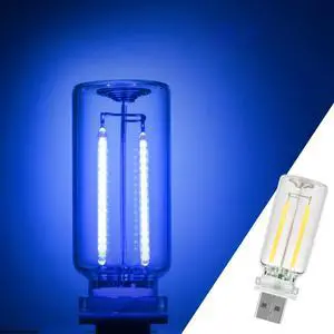 1 Pack Car LED Lights Interior, USB Light for Car Decor & Bedroom, Touch Dimmable Ambient Lighting, Mini Glass Bottle Night Light for Camping Gifts-Blue 1 Pack Car LED Lights Interior, USB Light for Car Decor & Bedroom, Touch Dimmable Ambient Lighting, Mini Glass Bottle Night Light for Camping Gifts-Blue