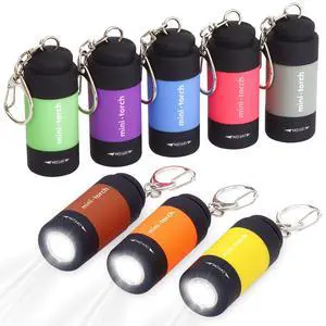 Mini Keychain Flashlight, Travel Flashlight USB Torch Rechargeable Colorful LED Flashlight High-Powered Pocket Keychain Flashlights, Gift for Kids, 8 Pack Mini Keychain Flashlight, Travel Flashlight USB Torch Rechargeable Colorful LED Flashlight High-Powered Pocket Keychain Flashlights, Gift for Kids, 8 Pack