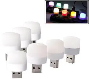 USB Plug Lamp, Mini LED Eye Protection Night Light 7 Pack Red/Yellow/Blue/Green/Purple/Warm/White Color Holiday Decorative Lights USB Plug Lamp, Mini LED Eye Protection Night Light 7 Pack Red/Yellow/Blue/Green/Purple/Warm/White Color Holiday Decorative Lights