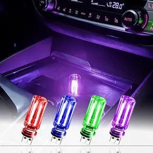 USB LED Night Light 4 Pack, RGB Glass Ambient Lights with Touch Control & Dimmable Brightness, Mini Plug in USB Lamp for Car, Laptop, Bedroom, Decorative Gift for Men (Red Blue Purple Green) USB LED Night Light 4 Pack, RGB Glass Ambient Lights with Touch Control & Dimmable Brightness, Mini Plug in USB Lamp for Car, Laptop, Bedroom, Decorative Gift for Men (Red Blue Purple Green)