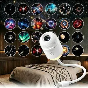 2-in-1 Galaxy Projector Night Light,USB Portable Starry Sky Night Light Projector for Bedroom,Adjustable Brightness 360° Rotating Design,Mini LED Nightlight Wall Lamp for Adults and Kids 2-in-1 Galaxy Projector Night Light,USB Portable Starry Sky Night Light Projector for Bedroom,Adjustable Brightness 360° Rotating Design,Mini LED Nightlight Wall Lamp for Adults and Kids