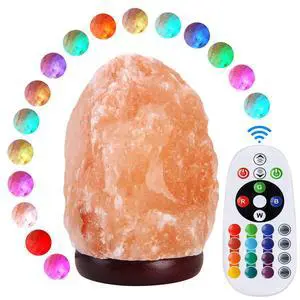 5.5 Inch Himalayan Salt Lamp Night Light with Remote Control, Upgraded 16 Colors Changing & 4 Light Modes LED USB Salt Rock Lamp, Natural Crystal Pink Mini Small Salt Lamp for Home Decor 5.5 Inch Himalayan Salt Lamp Night Light with Remote Control, Upgraded 16 Colors Changing & 4 Light Modes LED USB Salt Rock Lamp, Natural Crystal Pink Mini Small Salt Lamp for Home Decor