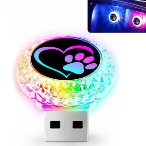 Love Dog Claw USB LED Car Portable Interior Multi-Color Atmosphere Lamp Love Dog Claw USB LED Car Portable Interior Multi-Color Atmosphere Lamp