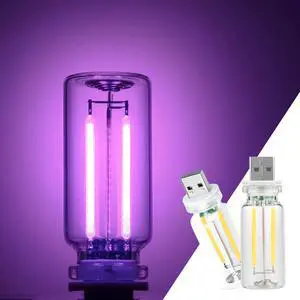 2 Pack Car LED Lights Interior, USB Light for Car Decor & Bedroom, Touch Dimmable Ambient Lighting, Mini Glass Bottle Night Light for Camping Gifts-Purple 2 Pack Car LED Lights Interior, USB Light for Car Decor & Bedroom, Touch Dimmable Ambient Lighting, Mini Glass Bottle Night Light for Camping Gifts-Purple