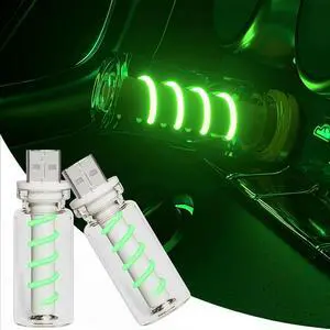 Car USB Night Light, Touch Dimmable Retro LED Filament Lamp, Mini USB Ambient Light for Vehicle Interior, Bedroom, Desk and Camping, 2 Pack, Green Car USB Night Light, Touch Dimmable Retro LED Filament Lamp, Mini USB Ambient Light for Vehicle Interior, Bedroom, Desk and Camping, 2 Pack, Green