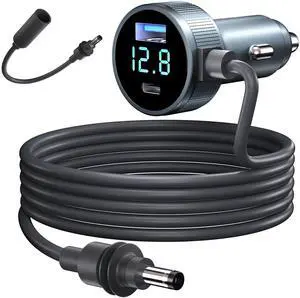 Starlink Mini Car Adapter, 3-in-1 Starlink Mini Cable+ Cigarette Lighter Adapter 12V-48V with Digital Display, USB C PD 40W & USB A 35W Ports for Trucks, Cars, RVs (10FT)+Extension Cable Starlink Mini Car Adapter, 3-in-1 Starlink Mini Cable+ Cigarette Lighter Adapter 12V-48V with Digital Display, USB C PD 40W & USB A 35W Ports for Trucks, Cars, RVs (10FT)+Extension Cable