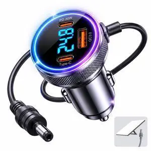 Starlink Mini Car Adapter, 4 in 1 Starlink Mini Car Charger DC Power Cable 12V-48V with Digital Display, 18AWG Waterproof Starlink Car Adapter USB-C PD 45W and Dual USB-A 35W Ports for Cars (10FT) Starlink Mini Car Adapter, 4 in 1 Starlink Mini Car Charger DC Power Cable 12V-48V with Digital Display, 18AWG Waterproof Starlink Car Adapter USB-C PD 45W and Dual USB-A 35W Ports for Cars (10FT)