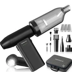 Electric Compressed Air Duster Mini Blower Cordless with Computer Vacuum Cleaner kit Lighting 180,000 RPM 5 Speed Handheld 3 in 1 USB-C for pc Keyboards Home Car BBQ Grill Electric Compressed Air Duster Mini Blower Cordless with Computer Vacuum Cleaner kit Lighting 180,000 RPM 5 Speed Handheld 3 in 1 USB-C for pc Keyboards Home Car BBQ Grill
