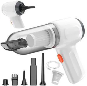Mini Car Vacuum Cleaner, Small Handheld Vacuum Portable Cordless 3 in 1 Dust Buster & Air Blower & Hand Pump, 15000PA Rechargeable Hand Vacuum High Power for Car, Home, Office Mini Car Vacuum Cleaner, Small Handheld Vacuum Portable Cordless 3 in 1 Dust Buster & Air Blower & Hand Pump, 15000PA Rechargeable Hand Vacuum High Power for Car, Home, Office
