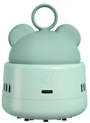 Mini Desktop Vacuum Cleaner with USB Charging, Cleaning Brush, Bear Head Ring for Easy Grip, 360° Swivel Portable Vacuum Cleaner for Keyboards Office Desks and Other Dusty Debris Mini Desktop Vacuum Cleaner with USB Charging, Cleaning Brush, Bear Head Ring for Easy Grip, 360° Swivel Portable Vacuum Cleaner for Keyboards Office Desks and Other Dusty Debris