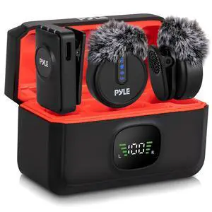 Wireless Lavalier Microphone System | Noise-Canceling Clip-On Lapel Mic with Magnetic Mount, 7H Battery, 360° Omnidirectional Audio, Charging Case | DSLR, iOS & Android for Vlogging, Podcasting Wireless Lavalier Microphone System | Noise-Canceling Clip-On Lapel Mic with Magnetic Mount, 7H Battery, 360° Omnidirectional Audio, Charging Case | DSLR, iOS & Android for Vlogging, Podcasting