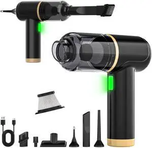 30000PA Handheld Vacuum Cleaner Suction with Brushless Motor, 6-in-1 Portable Mini Vacuum with 3 Suction Modes, Cordless Vacuum with LED Light, Type-C Charge for Car, Office Desk, Keyboards 30000PA Handheld Vacuum Cleaner Suction with Brushless Motor, 6-in-1 Portable Mini Vacuum with 3 Suction Modes, Cordless Vacuum with LED Light, Type-C Charge for Car, Office Desk, Keyboards