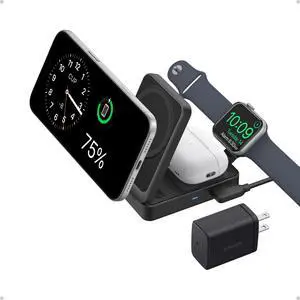 MagGo 3-in-1 MagSafe Compatible Qi2 15W Foldable Charging Station MagGo 3-in-1 MagSafe Compatible Qi2 15W Foldable Charging Station