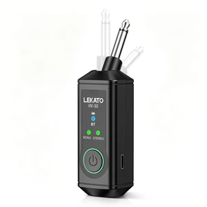 iW-30 Bluetooth Receiver with 6.35mm 1/4" TS Plug, BT 5.3 Wireless Audio Adapter, 48kHz/24bit HIFI Audio, for Audio Mixer, PA Speaker, DJ System, 165ft Range, 15H Battery Life (1 Pack for Mono) iW-30 Bluetooth Receiver with 6.35mm 1/4" TS Plug, BT 5.3 Wireless Audio Adapter, 48kHz/24bit HIFI Audio, for Audio Mixer, PA Speaker, DJ System, 165ft Range, 15H Battery Life (1 Pack for Mono)