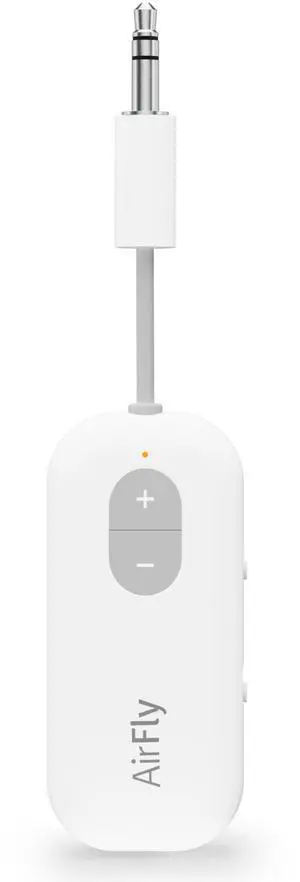 AirFly SE | Bluetooth Wireless Audio Transmitter Adapter for AirPods/Headphones, 20+ Hr Battery, Works with 3.5mm aux Jacks on Airplanes, TVs, Gym Equipment, and Travel AirFly SE | Bluetooth Wireless Audio Transmitter Adapter for AirPods/Headphones, 20+ Hr Battery, Works with 3.5mm aux Jacks on Airplanes, TVs, Gym Equipment, and Travel