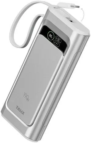 Laptop Power Bank, 20000mAh Portable Charger 190W Total Output, 3-Port Fast Charging (140W Max), Built-in USB-C Cable,High-Capacity External Battery Pack for MacBook,Dell,Computer,iPad,iPhone 17 Laptop Power Bank, 20000mAh Portable Charger 190W Total Output, 3-Port Fast Charging (140W Max), Built-in USB-C Cable,High-Capacity External Battery Pack for MacBook,Dell,Computer,iPad,iPhone 17