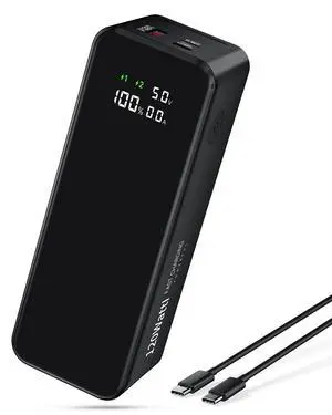 27000mAh 120W Fast Charging Power Bank, High Capacity 3-Port Laptop Portable Charger with Smart Display, Compatible with iPhone 16/15/14, Vision Pro, Samsung, MacBook & More 27000mAh 120W Fast Charging Power Bank, High Capacity 3-Port Laptop Portable Charger with Smart Display, Compatible with iPhone 16/15/14, Vision Pro, Samsung, MacBook & More